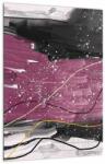 Mivali Tablou - Abstracție roz-roșu, dintr-o bucată 30x40 cm (V023490V3040)