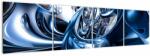 Mivali Tablou cu abstracție - cercuri, din patru bucăți 160x40 cm (V021298V16040)