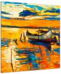 Mivali Tablou - Barca la apus de soare, dintr-o bucată 50x50 cm (V023294V5050)