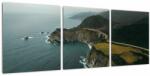 Mivali Tablou - Stânci în ocean, din trei bucăți 90x30 cm (V022446V9030)