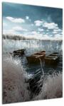 Mivali Tablou - Bărci de lemn pe lac, dintr-o bucată 50x70 cm (V021925V5070)