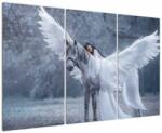 Mivali Tablou - Fata și unicorn, din trei bucăți 120x80 cm (V023120V120803PCS)