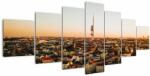 Mivali Tablou apusului de soare deasupra orașului Zizkov, din șapte bucăți 210x100 cm (V021641V210100)