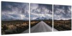 Mivali Tablou drumului în deșert, din trei bucăți 90x30 cm (V021675V9030)