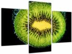 Mivali Tablou - detailu cu kiwi în apă, din trei bucăți 90x60 cm (V020529V90603PCS)