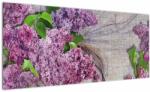 Mivali Tablou - Flori de liliac, dintr-o bucată 100x40 cm (V022447V10040)