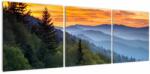 Mivali Tablou - răsărit de soare, din trei bucăți 120x40 cm (V021909V12040)
