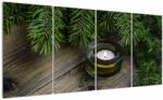 Mivali Tablou - lumânare de Crăciun, din patru bucăți 160x80 cm (V020312V16080)