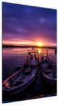 Mivali Tablou cu barci pescărești în port, dintr-o bucată 60x90 cm (V021014V6090)