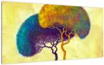 Mivali Tablou pe sticlă - Copaci în deal, dintr-o bucată 100x50 cm pe sticlă (V022537V10050GD)