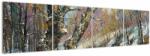Mivali Tablou cu peisaj de iarnă pictat, din patru bucăți 160x40 cm (V022213V16040)