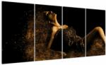 Mivali Tablou - Femeia din aur, din patru bucăți 160x80 cm (V023500V16080)