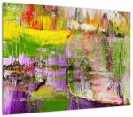 Mivali Tablou pe sticlă cu abstracție - pictura, dintr-o bucată 70x50 cm pe sticlă (V021292V7050GD)