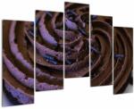 Mivali Tablou - Cupcake din ciocolată, din cinci bucăți 125x90 cm (V021520V12590)