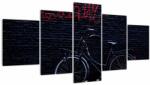 Mivali Tablou cu carusel din Amsterdam, din cinci bucăți 150x80 cm (V021156V150805PCS)