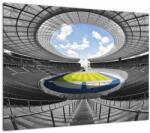 Mivali Tablou pe sticlă - stadionul de fodbal, dintr-o bucată 70x50 cm pe sticlă (V020597V7050GD)