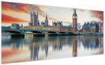 Mivali Tablou - Houses of Parliament din Londra, dintr-o bucată 200x100 cm (V021941V200100)