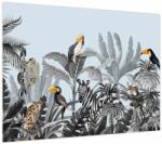 Mivali Tablou - Animale în pădurea tropicală, dintr-o bucată 70x50 cm (V023604V7050)