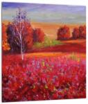 Mivali Tablou pe sticlă - Peisaj roșu, dintr-o bucată 30x30 cm pe sticlă (V023267V3030GD)