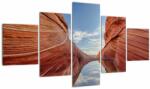 Mivali Tablou - Vermilion Cliffs Arizona, din cinci bucăți 125x70 cm (V021540V12570)