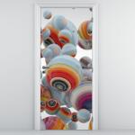 Mivali Fototapet pentru ușă - Bile pictate (D022017D95205)
