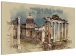 Mivali Tablou - Forumul Roman, Roma, Italia, dintr-o bucată 120x70 cm (V023204V12070)