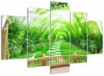Mivali Tablou - Privire la grădina tropicală, din cinci bucăți 150x105 cm (V022806V150105)