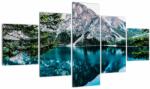 Mivali Tablou - Lac în Alpi, din cinci bucăți 125x70 cm (V022552V12570)