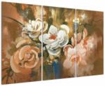 Mivali Tablou -Buchet de flori pictat, din trei bucăți 120x80 cm (V022001V120803PCS)