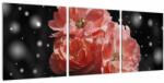 Mivali Tabloucu floare roz, din trei bucăți 90x30 cm (V020471V9030)