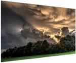 Mivali Tablou cu nori și pădure, dintr-o bucată 150x100 cm (V020964V150100)