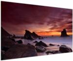 Mivali Tablou cu apus de soare pe mal, dintr-o bucată 150x100 cm (V021297V150100)
