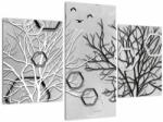 Mivali Tablou abstract cu pomi, din trei bucăți 90x60 cm (V022132V90603PCS)