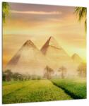 Mivali Tablou pe sticlă - Piramide, dintr-o bucată 40x40 cm pe sticlă (V022910V4040GD)