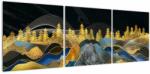 Mivali Tablou - Munții aurii, din trei bucăți 120x40 cm (V022836V12040)
