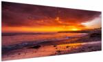 Mivali Tablou cu apus de soare la mare, dintr-o bucată 250x125 cm (V020973V250125)