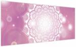 Mivali Tablou - Mandala pe fundal roz, dintr-o bucată 120x50 cm (V023690V12050)