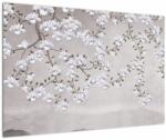 Mivali Tablou - Flori într-un peisaj gri, dintr-o bucată 90x60 cm (V022783V9060)