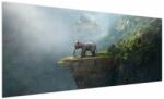 Mivali Tablou - Elefant în vârful Taj Mahalului, dintr-o bucată 250x125 cm (V023050V250125)