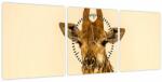 Mivali Tablou cu girafe (cu ceas), din trei bucăți 90x30 cm cu ceas (V020914V9030C)
