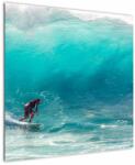 Mivali Tablou - Surfer în valuri, dintr-o bucată 70x70 cm (V022714V7070)