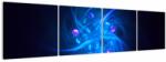 Mivali Tabloul modern cu abstracțiune albastră, din patru bucăți 160x40 cm (V020137V16040)