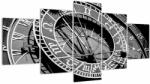 Mivali Tablou - Ceasul Astronomic, Praga, Republica Cehă (cu ceas), din cinci bucăți 150x80 cm cu ceas (V023447V15080C)