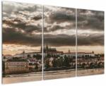 Mivali Tablou Castelului Praga în amurg, din trei bucăți 120x80 cm (V020608V120803PCS)
