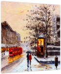 Mivali Tablou - Pictură oraș iarna, dintr-o bucată 40x40 cm (V023893V4040)