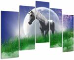 Mivali Tablou cu unicorn, din cinci bucăți 125x90 cm (V021168V12590)