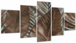 Mivali Tablou - Frunze de palmier acvarel (cu ceas), din cinci bucăți 150x80 cm cu ceas (V022423V15080C)