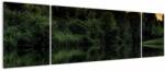 Mivali Tablou cu lac în pădure, din trei bucăți 170x50 cm (V020974V17050)