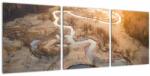Mivali Tablou - Răsărit la Meander, din trei bucăți 90x30 cm (V023025V9030)
