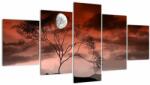 Mivali Tablou - Luna luminează noaptea, din cinci bucăți 150x80 cm (V021931V150805PCS)